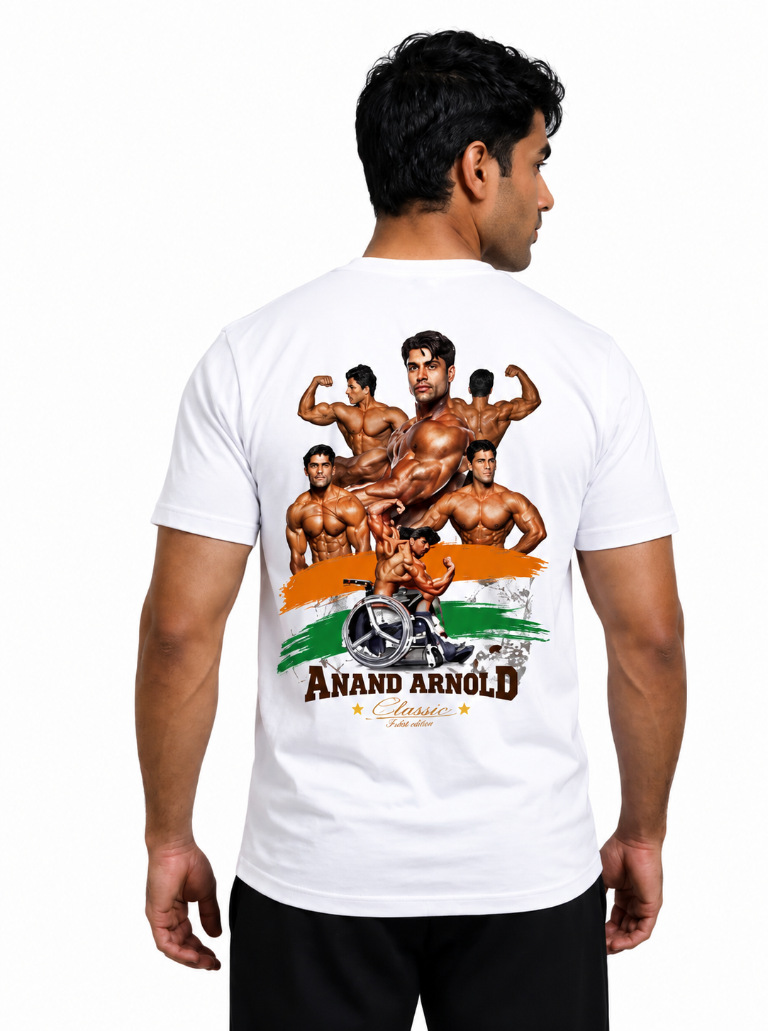 Deevaz Men T-shirt Half Sleeves White.