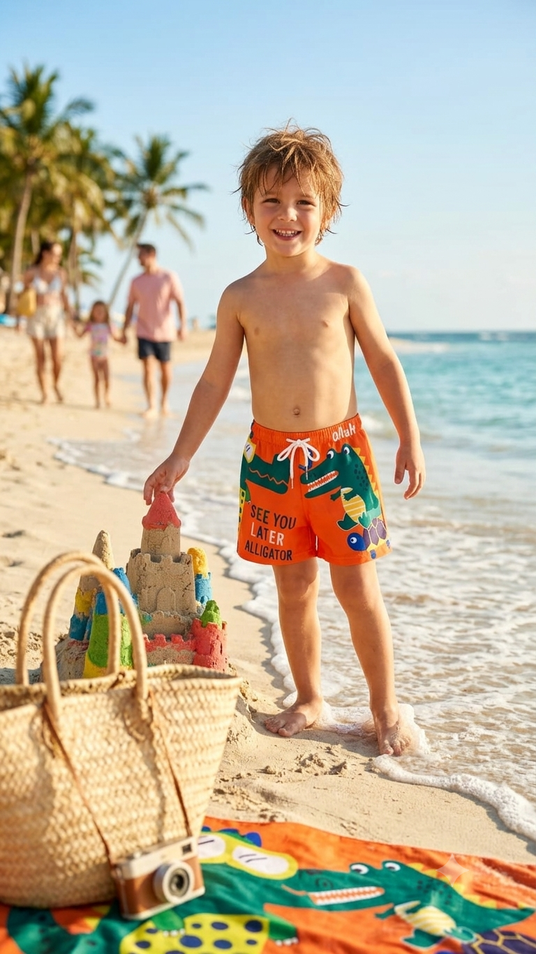 Deevaz Little Adventurer Quick-Dry Swim Trunks Collection ( 8 years - 9 years)