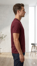 Load image into Gallery viewer, Deevaz Men's Cotton Plain T-shirt | Regular Fit Half Sleeve Pure Cotton Tee | 100% Cotton Plain Men T Shirt | Regular Fit Casual T Shirt