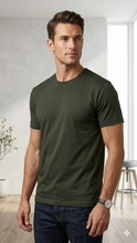 Load image into Gallery viewer, Deevaz Men's Cotton Plain T-shirt | Regular Fit Half Sleeve Pure Cotton Tee | 100% Cotton Plain Men T Shirt | Regular Fit Casual T Shirt