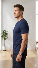 Load image into Gallery viewer, Deevaz Men's Cotton Plain T-shirt | Regular Fit Half Sleeve Pure Cotton Tee | 100% Cotton Plain Men T Shirt | Regular Fit Casual T Shirt