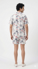 Load image into Gallery viewer, Deevaz Men's Tropical Palm Print Resort Shirt &amp; Shorts Co-ord Set.
