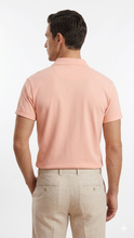 Load image into Gallery viewer, Deevaz Men’s Solid Peach Polo T-Shirt – Premium Casual Wear.