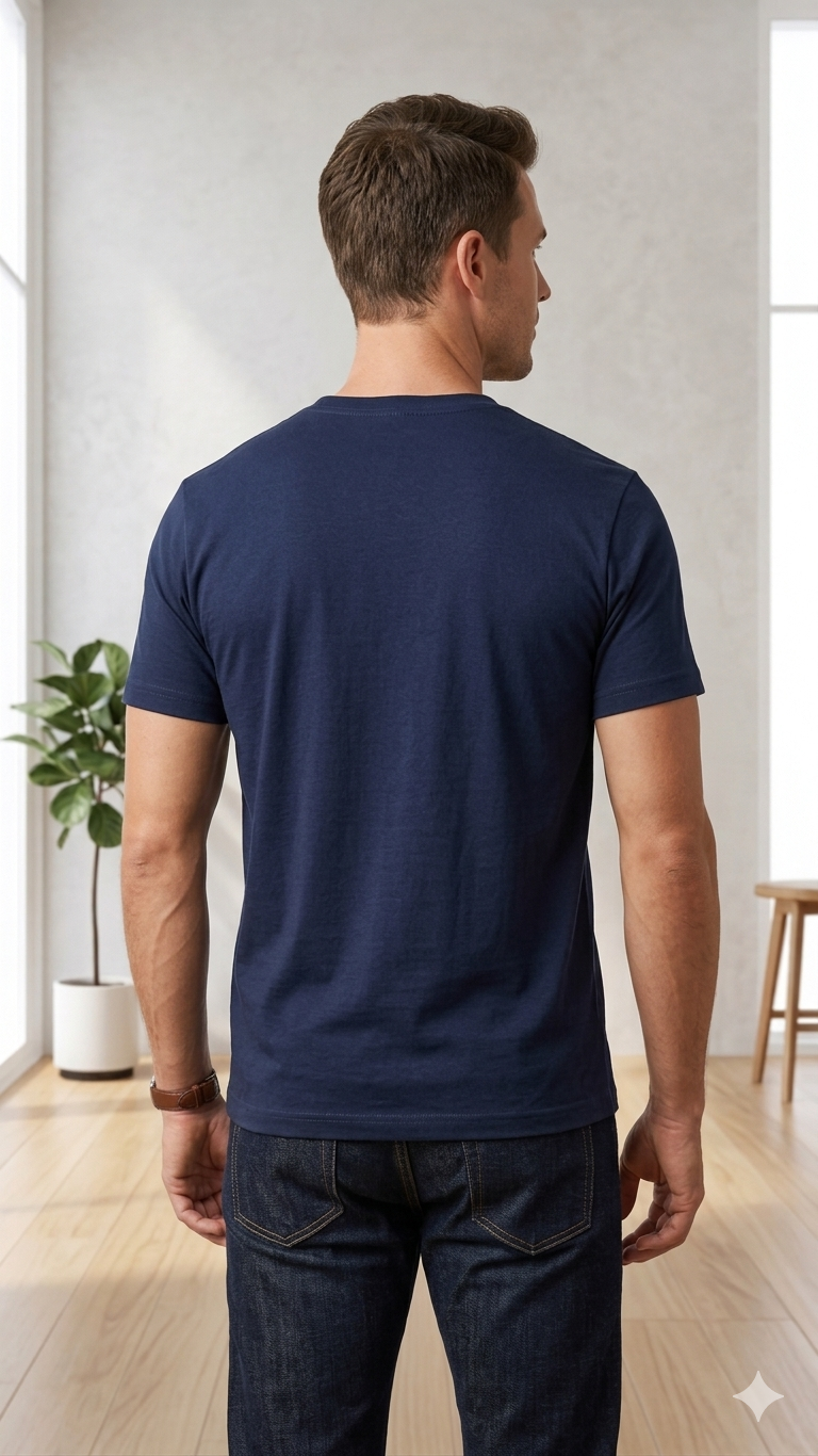 Deevaz Men's Cotton Plain T-shirt | Regular Fit Half Sleeve Pure Cotton Tee | 100% Cotton Plain Men T Shirt | Regular Fit Casual T Shirt