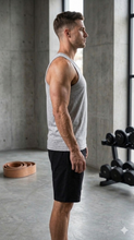 Load image into Gallery viewer, Deevaz Sleeveless Regular Fit Cotton Printed Men's T-Shirt (Grey Color).