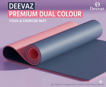 Load image into Gallery viewer, Deevaz Dual Color TPE Material Yoga Mat for Women &amp; Men Anti-Slip Yoga Mat for Gym Workout Exercise Mat for Home Gym|Yoga Mat for Gym Workout &amp; Yoga Exercise