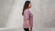 Load image into Gallery viewer, Deevaz Women's  Mauve Cotton T-Shirt.