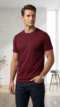 Load image into Gallery viewer, Deevaz Men's Cotton Plain T-shirt | Regular Fit Half Sleeve Pure Cotton Tee | 100% Cotton Plain Men T Shirt | Regular Fit Casual T Shirt