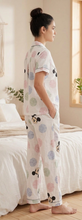 Load image into Gallery viewer, Deevaz Women’s Printed Cotton Pajama Set – Short Sleeve Lapel Collar Top &amp; Matching Trousers