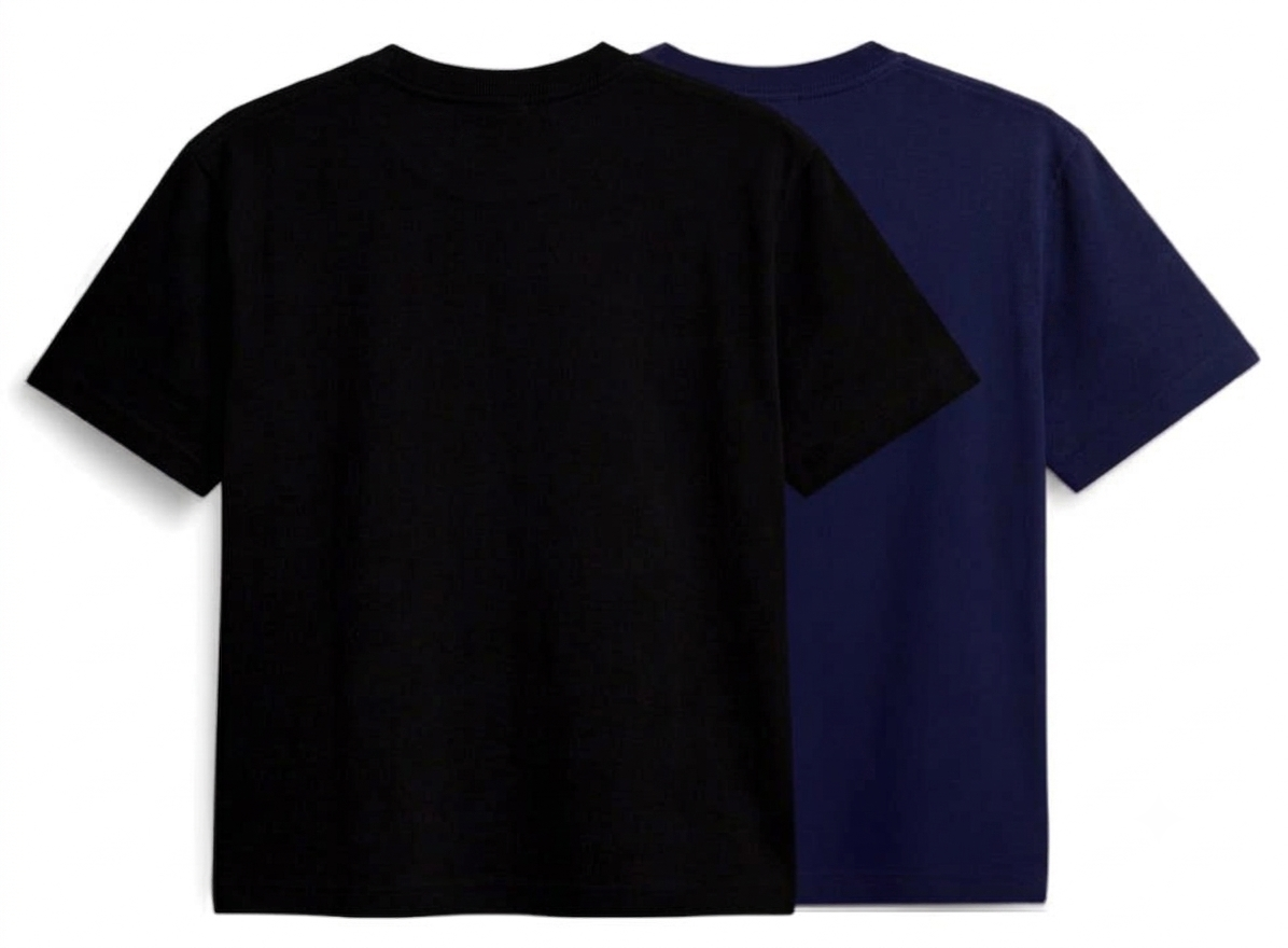 Deevaz Men's Moisture-Wicking Dry-Fit T-Shirt Pack Of 2 (Black & Navy)