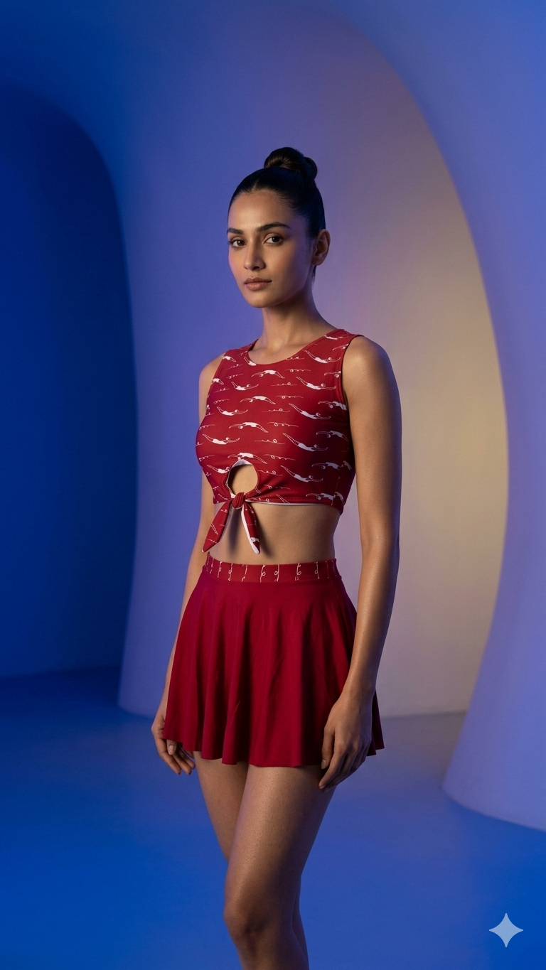 Deevaz’s Dolphin-Print Beach wear Co-ord Set