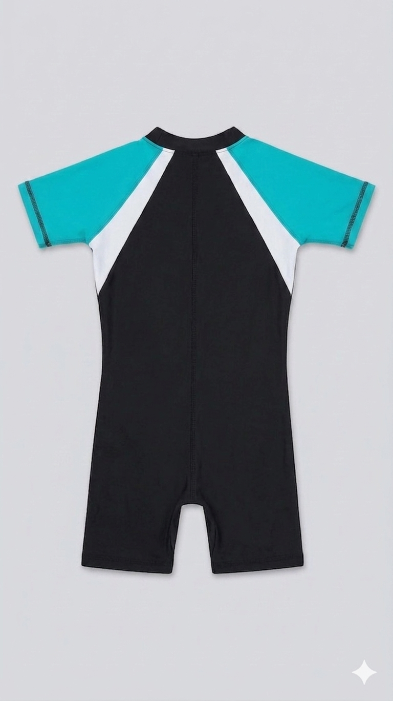 DEEVAZ KIDS SWIMSUIT FRONT ZIPPER (10-12 YEARS) MULTICOLOUR.