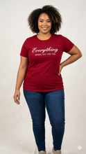 Load image into Gallery viewer, Deevaz Women's Plus Size Maroon Graphic Tee.