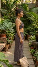 Load image into Gallery viewer, Deevaz Women’s Beachwear Co-ord Set Halter Crop Top &amp; Wrap Skirt Elegant Resort Wear Summer Vacation Outfit.