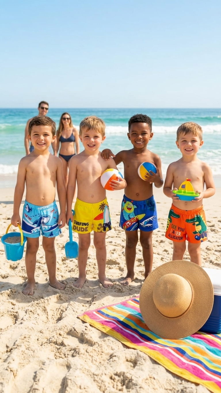 Deevaz Little Adventurer Quick-Dry Swim Trunks Collection ( 8 years - 9 years)