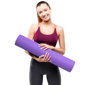 Deevaz Anti Skid Yoga Mat For Gym Workout Fitness For Unisex Thickness 10mm In Multicolor.