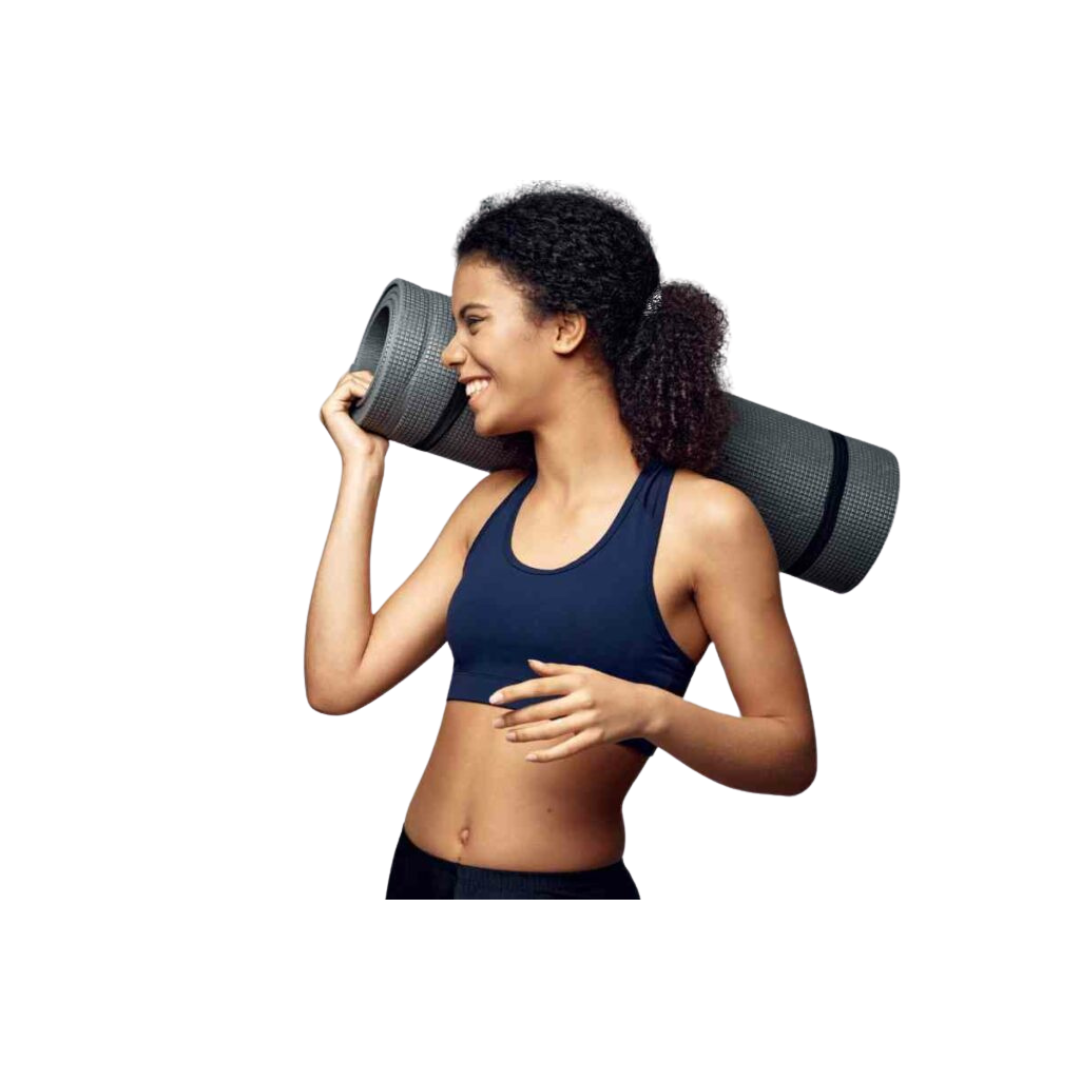 Deevaz Anti Skid Yoga Mat For Gym Workout Fitness For Unisex Thickness 10mm In Multicolor.