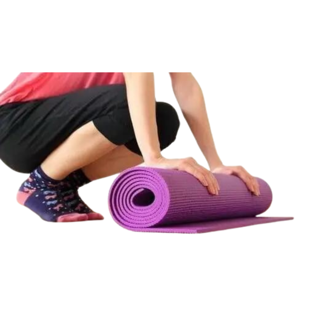 Deevaz Anti Skid Yoga Mat For Gym Workout Fitness For Unisex Thickness 10mm In Multicolor.