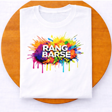 Load image into Gallery viewer, Deevaz Women Comfort Fit Round Neck Half Sleeve Holi T Shirts In White Color