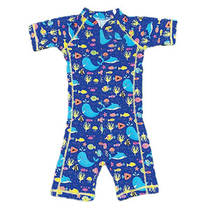 Deevaz Kids Swimming Suit for Girls & Boys (2-6 Years) Swimming Pool Swimming Jumpsuit In Multicolour.