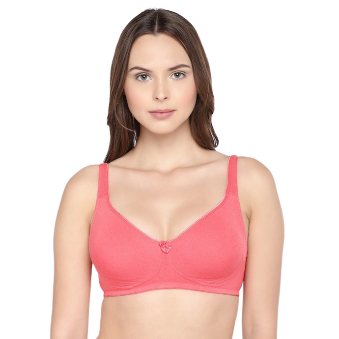 Deevaz Cotton Rich Non-Padded Non-Wired Full coverage Bra in Nude
