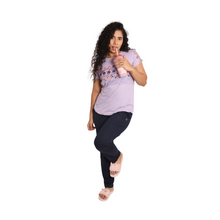 Load image into Gallery viewer, Deevaz Women Cotton Night Suit Set Printed Set of T-shirt &amp; Pajama Nightwear Night Dress for Girls.