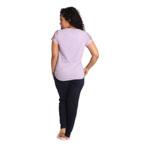 Load image into Gallery viewer, Deevaz Women Cotton Night Suit Set Printed Set of T-shirt &amp; Pajama Nightwear Night Dress for Girls.