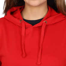 Load image into Gallery viewer, Deevaz Hoodie Full Sleeves Cool &amp; Stylish Sweatshirt Winter Wear For Women In Red Color.