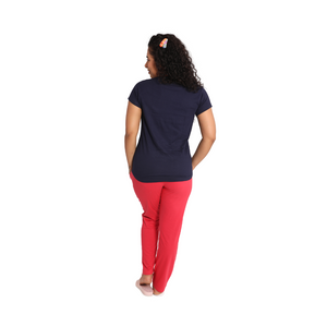 Deevaz Women Cotton Night Suit Set Printed Set of T-shirt & Pajama Nightwear Night Dress for Girls.