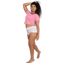 Load image into Gallery viewer, Deevaz Mid Rise Full Coverage Seamless Boy shorts in white