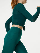 Load image into Gallery viewer, Deevaz Comfort &amp; Snug Fit Active Ankle-Length Tights In Bottle Green Color (Side Pocket)