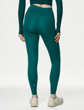 Load image into Gallery viewer, Deevaz Comfort &amp; Snug Fit Active Ankle-Length Tights In Bottle Green Color (Side Pocket)