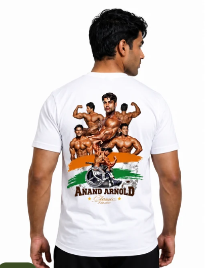 Deevaz Men T-shirt Half Sleeves White.
