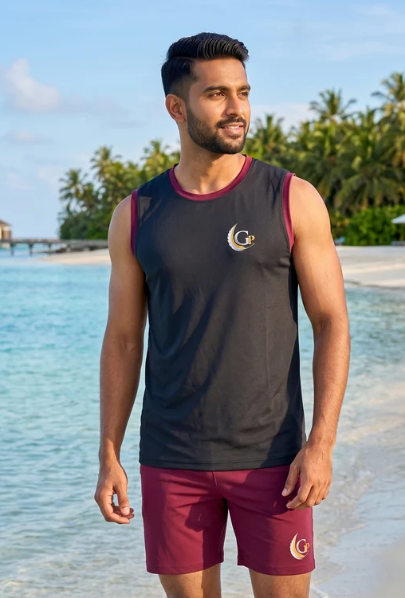 Deevaz Men's  Stylish Sleeveless T-Shirt & Shorts Co-Ord Set