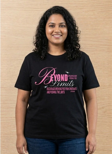 Deevaz Women's Plus Size "Ornate Skull" Graphic Tee – Black.