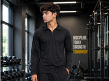 Load image into Gallery viewer, Deevaz Men's Black Full Sleeve Gym T-Shirt