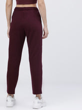 Load image into Gallery viewer, Deevaz Women Maroon Solid Port Royale Casual Straight Fit Track Pants In Maroon Color.