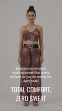 Load image into Gallery viewer, Women’s Sleeveless Crop Top &amp; Wide‑Leg Pants Set – Bold Geometric Floral Print, Premium Essentials by Deevaz
