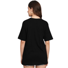 Load image into Gallery viewer, Deevaz Women Comfort Fit Round Neck Half Sleeve Cotton T Shirts In Black Color.