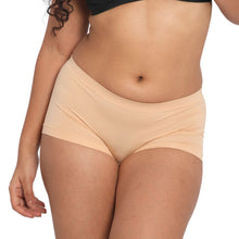 Load image into Gallery viewer, Deevaz Mid Rise Full Coverage Seamless Boy shorts in Beige