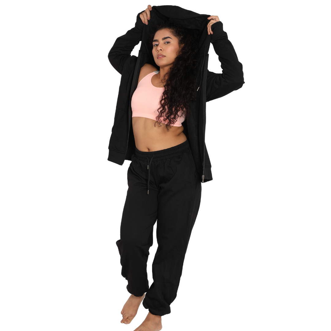 Deevaz Womens Oversized Hoody And Jogger Tracksuit Co-Ord Set.