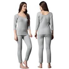 Load image into Gallery viewer, deevaz Wormer for women Women Top - Pyjama Set Thermal in Grey Color