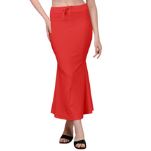 Load image into Gallery viewer, Deevaz Lycra Saree Shapewear (Side Slits) For Perfect Saree Shaper in New Red Color.