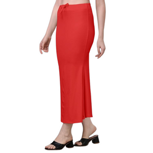 Deevaz Lycra Saree Shapewear (Side Slits) For Perfect Saree Shaper in New Red Color.