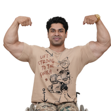 Load image into Gallery viewer, Deevaz Men&#39;s regular Fit Cotton Half Sleeve Printed Beige T-shirt for Men .