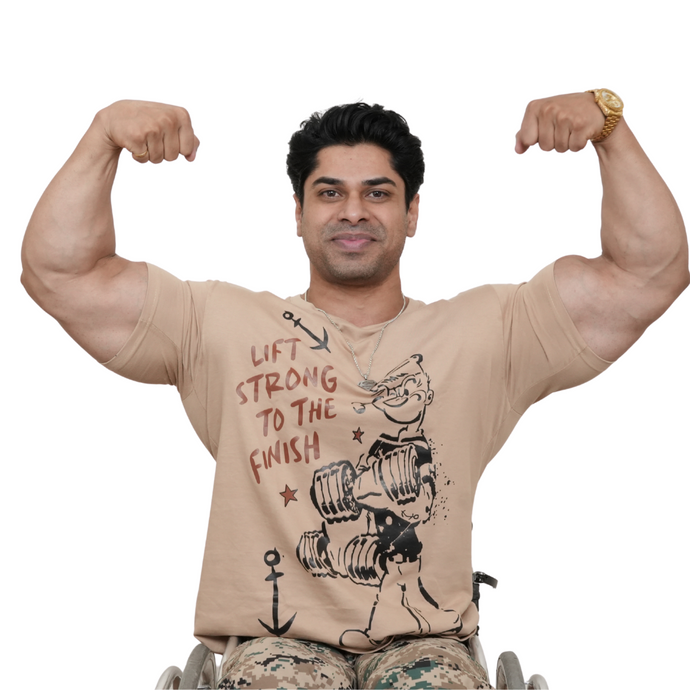 Deevaz Men's regular Fit Cotton Half Sleeve Printed Beige T-shirt for Men .