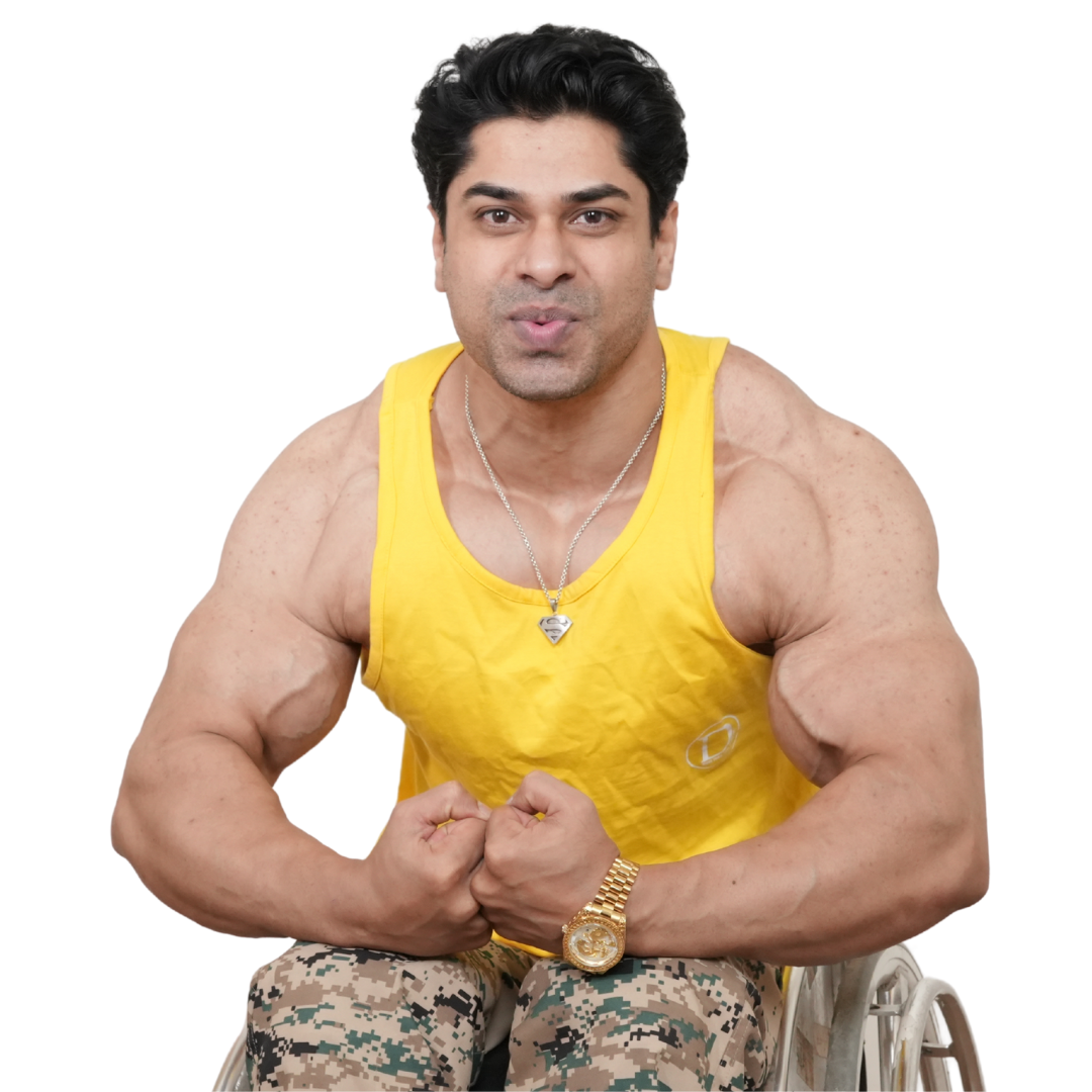 Deevaz Sleeveless Regular Fit Cotton Printed Men's T-Shirt (Yellow Color).
