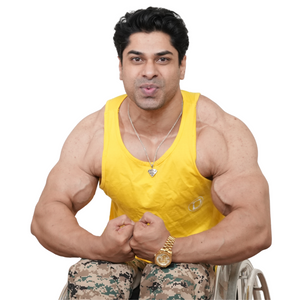 Deevaz Sleeveless Regular Fit Cotton Printed Men's T-Shirt (Yellow Color).