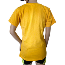 Load image into Gallery viewer, Deevaz Women Comfort Fit Round Neck Half Sleeve Cotton T Shirts In Yellow.