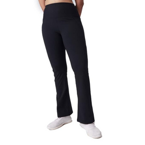 Deevaz Women Groove-In High Waist Cotton Spandex Flared Pants In Black Color.
